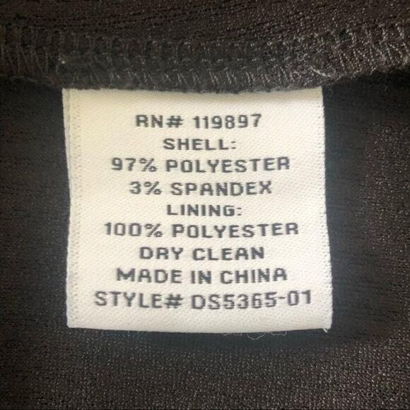 Collective Concepts Black/Gold Metallic A-Line Mini Dress, Sleeveless Women's L - Picture 9 of 9